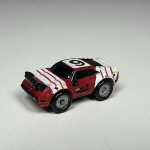 Vintage 1987 Galoob Micro Machines Ferrari 308 Red White Stripe Mini Sports Car